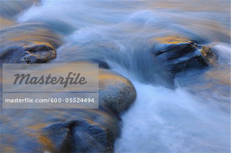 Water and Rocks, Fluela Pass, Susch, Canton of Graubunden, Switzerland
