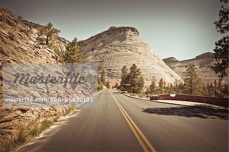 Checkerboard Mesa, Zion National Park, Utah, USA