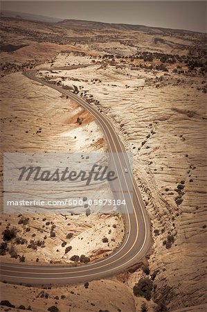 State Route 12 View From Head of the Rocks, Garfield County, Utah, USA