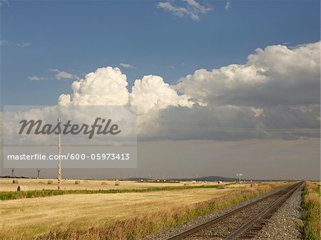 Overview of Farmland, Pincher Creek, Alberta, Canada