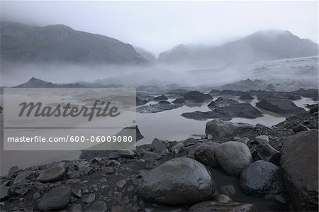River, Volcanic Landscape, Eyjafjallajokull, South Iceland, Iceland