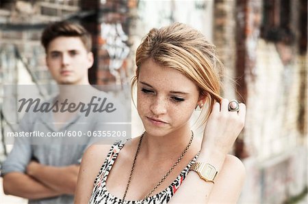 Couple, Mannheim, Baden-Wurttemberg, Germany Couple, Mannheim, Baden-Wurttemberg, Germany