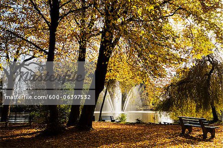 Salinensee, Bad Duerrheim, Black Forest, Schwarzwald-Baar, Baden-Wurttemberg, Germany