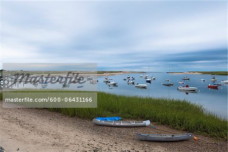 Boats in Pamet Harbor, Truro, Cape Cod, Massachusetts, USA.