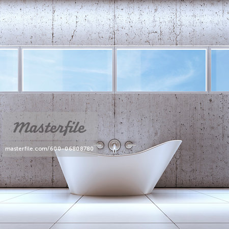 3D-Illustration of Bathtub 3D-Illustration of Bathtub