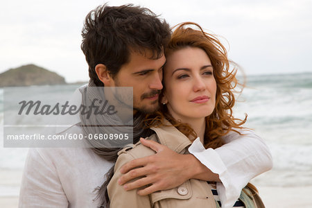 Portrait of Couple at Beach, Sardinia, Italy