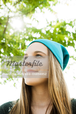 Portrait of Teenage Girl, Feudenheim, Mannheim, Baden-Wurttemberg, Germany