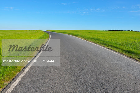 Country Road in Spring, Altertheim, Bavaria, Germany