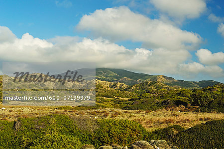 View towards Skiadi Mountain, Rhodes, Dodecanese, Aegean Sea, Greece, Europe