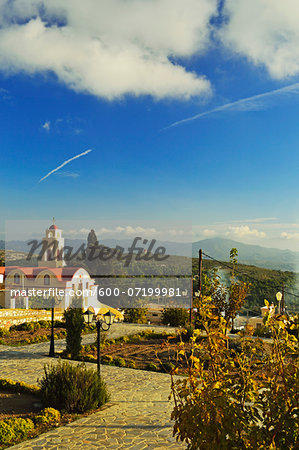 Scenicc view of Monolithos village, Rhodes, Dodecanese, Aegean Sea, Greece, Europe