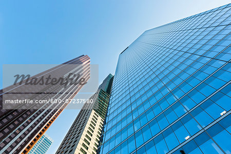 Low Angle View of Skyscrapers, Toronto, Ontario, Canada