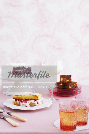 Victorian Desserts for High Tea, Studio Shot