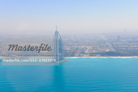 Aerial View of Burj Al Arab and Jumeirah Beach Hotel, Dubai, United Arab Emirates Aerial View of Burj Al Arab and Jumeirah Beach Hotel, Dubai, United Arab Emirates