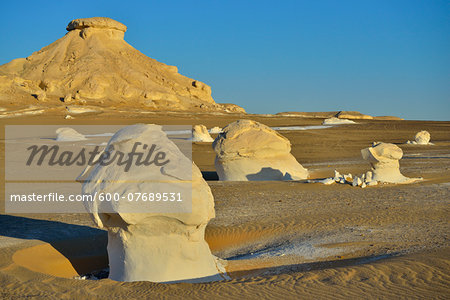 Rock Formations in White Desert, Libyan Desert, Sahara Desert, New Valley Governorate, Egypt