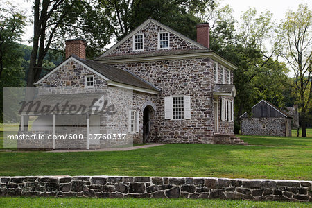 George Washington's Headquarters, Valley Forge National Historical Park, Pennsylvania, USA George Washington's Headquarters, Valley Forge National Historical Park, Pennsylvania, USA