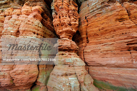 Sandstone Rock Formation, Altschlossfelsen, Eppenbrunn, Pfaelzerwald, Rhineland-Palatinate, Germany