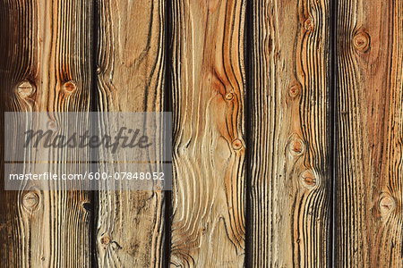 Close-up of wooden boards, Bavaria, Germany