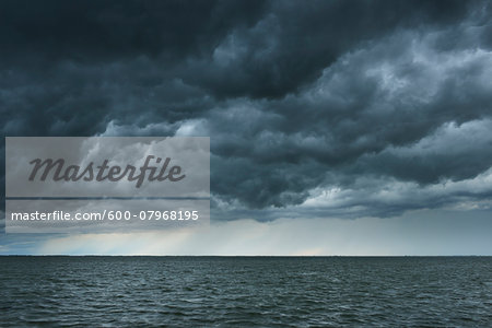 Thunder Storm over Lake, Etang de Vaccares, Camargue, Bouches-du-Rhone, Provence-Alpes-Cote d'Azur, France Thunder Storm over Lake, Etang de Vaccares, Camargue, Bouches-du-Rhone, Provence-Alpes-Cote d'Azur, France