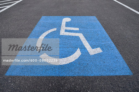 Disabled Parking Space, Grand Teton National Park, Wyoming, USA Disabled Parking Space, Grand Teton National Park, Wyoming, USA