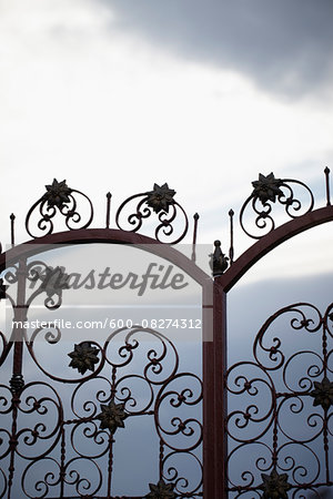 Close-up of Wrought Iron Fence, Vienna, Austria