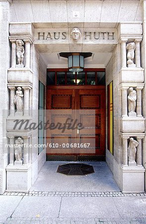 Germany Berlin Potsdamerplatz Haus Huth Entrance 1879 In The