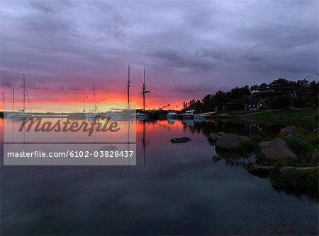 Sunset, Vastervik, Smaland, Sweden.