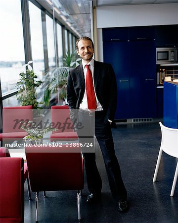 A man in an office, Sweden.