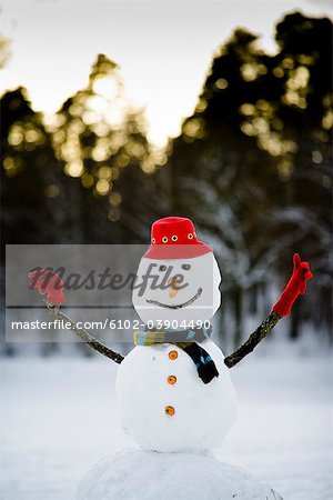 A snowman, Sweden.