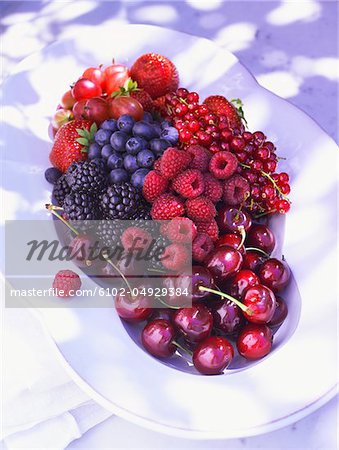 Assortment of berry fruits