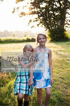 Portrait of two sisters