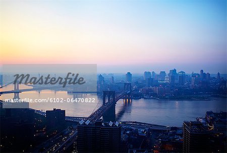 Brooklyn Bridge, Manhattan Bridge, Brooklyn, East River, Dumbo, Queens, shot from Manhattan