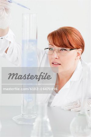 Female scientist in laboratory