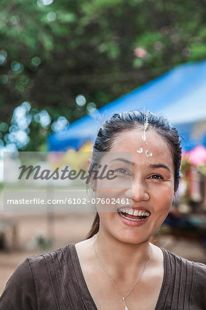 Portrait of smiling woman, Bangkok, Thailand