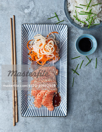 Salmon in Japanese style