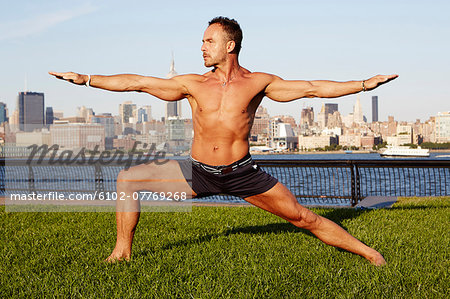 Man doing yoga