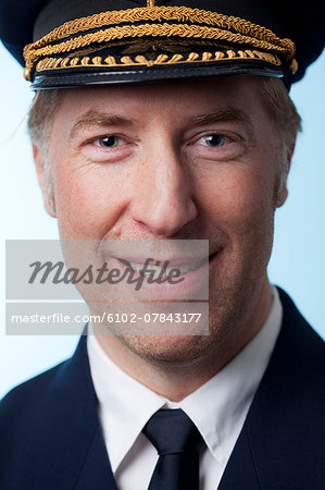 Portrait of smiling pilot