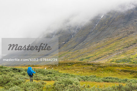 Hiker in mountains