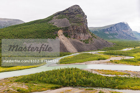 Mountain landscape with river