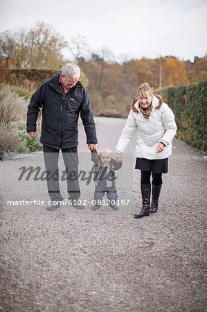 Grandparents with their grandson