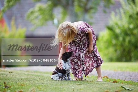 Girl with dog