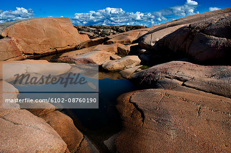 View of rocky coastline