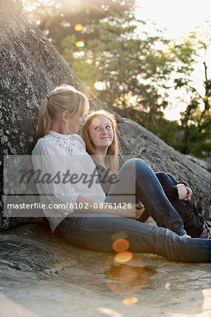 Mother with daughter , Nacka, Sweden