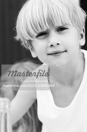Portrait of blond boy