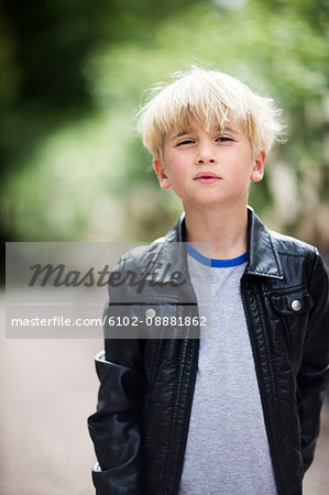Portrait of boy looking at camera