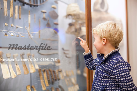 Boy in museum