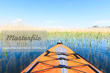 Kayak on water