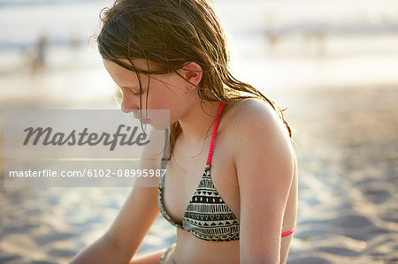 Girl on beach