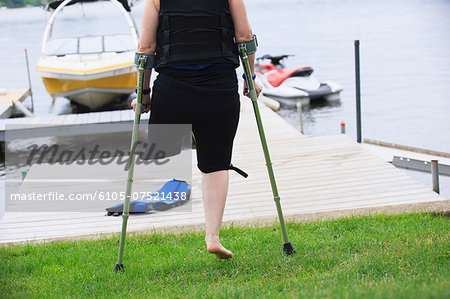 Leg amputee woman lifestyle hi-res stock photography and images