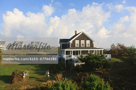 Vacation homes on Block Island, Rhode Island, USA