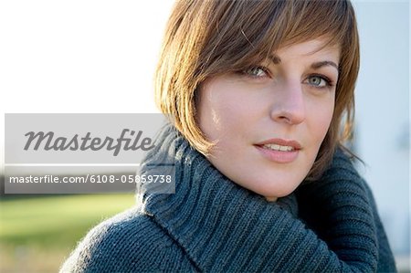 Portrait of a young woman smiling